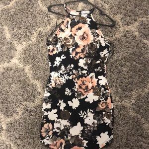 Fitted floral dress